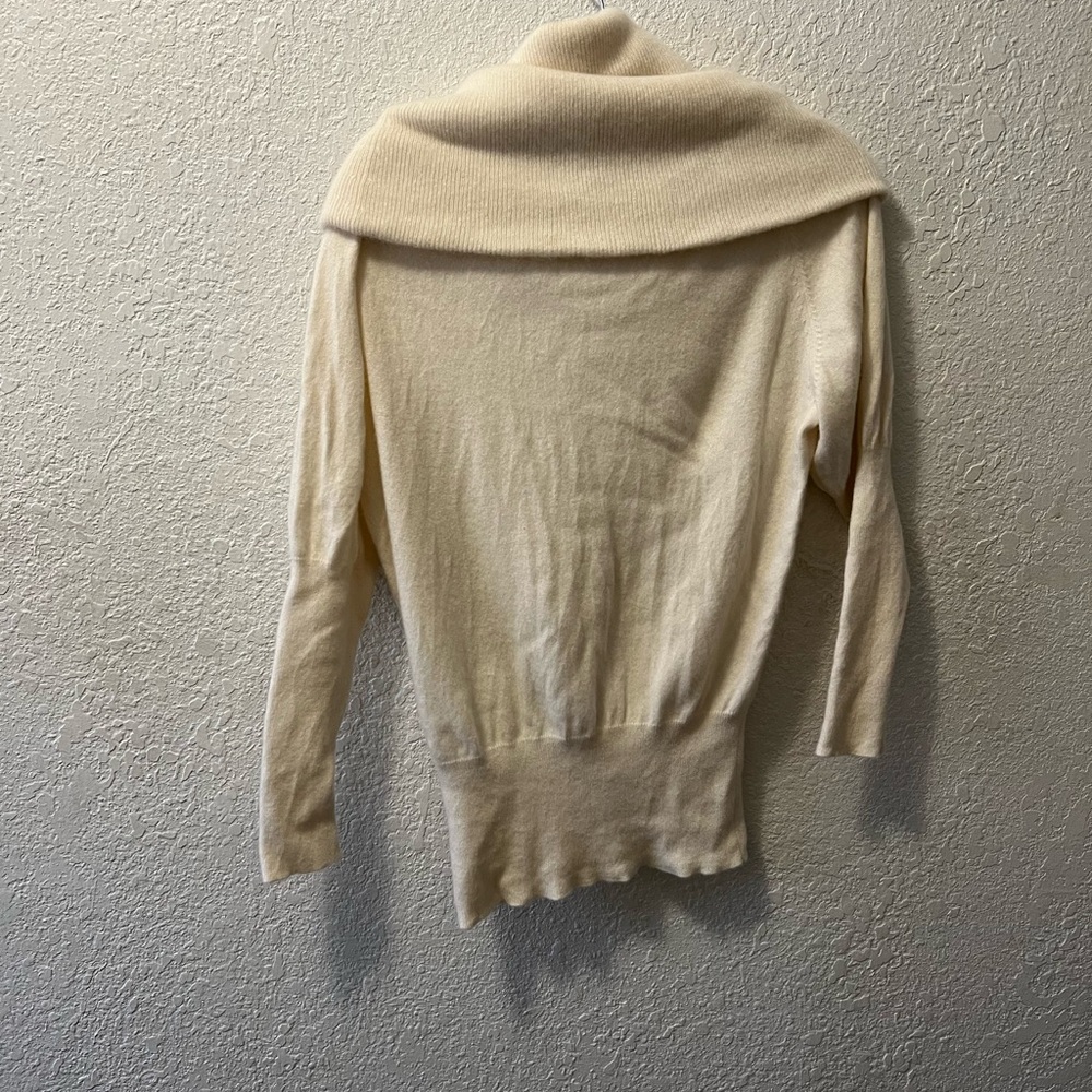 7 For All Mankind Ivory Cowl Neck Sweater - Picture 4 of 11